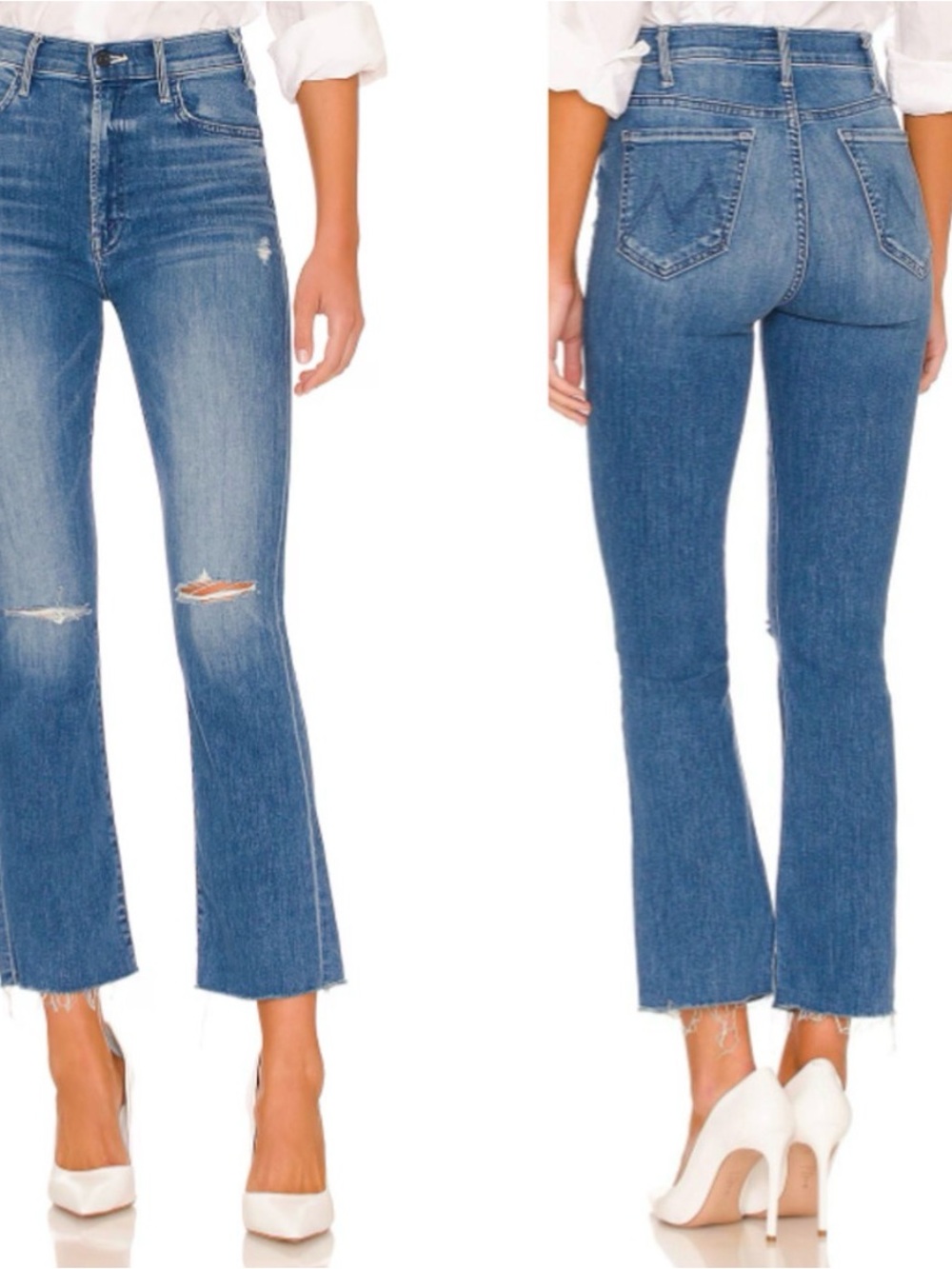 MOTHER The Hustler Ankle Fray Jeans